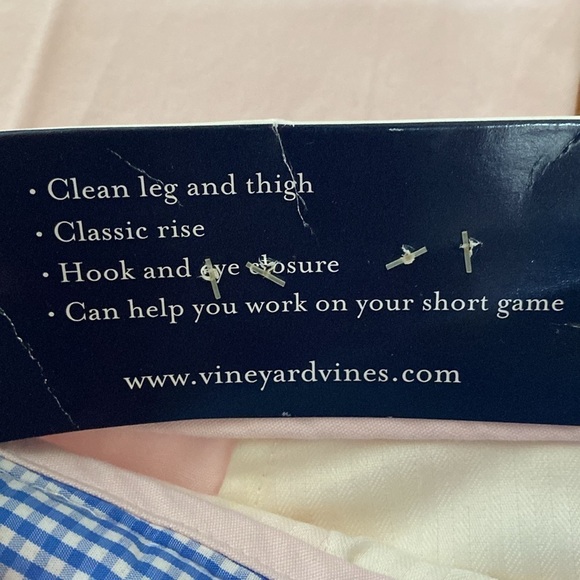 NWT Vineyard Vines Breaker Pant Men’s Conch 38X30 slim fit Golf Preppy PINK - Picture 8 of 12